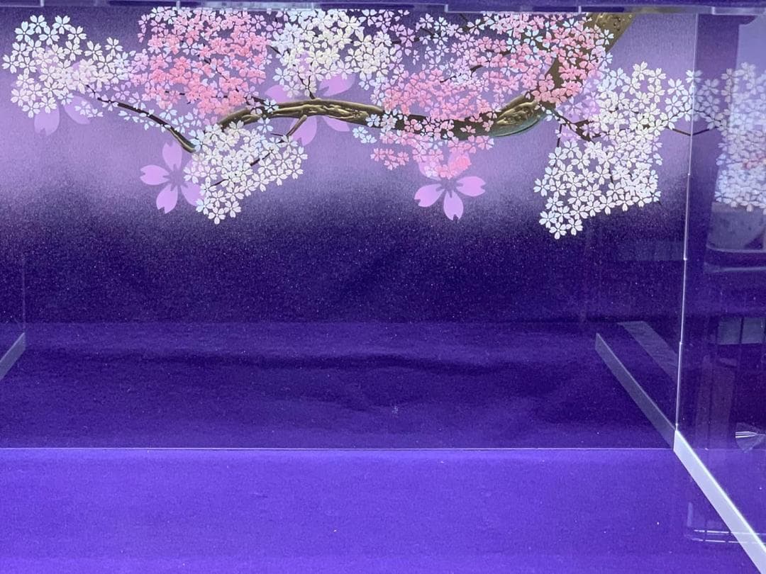雛人形 飾り道具のみ アクリルカバー 桜／枝付ケースのみ (サンプル展示品)