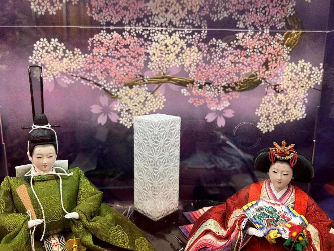 雛人形 飾り道具のみ アクリルカバー 桜／枝付ケースのみ (サンプル展示品)