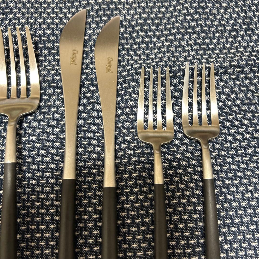 【新品未使用品】cutipol クチポール カトラリー ゴア ブラック セット