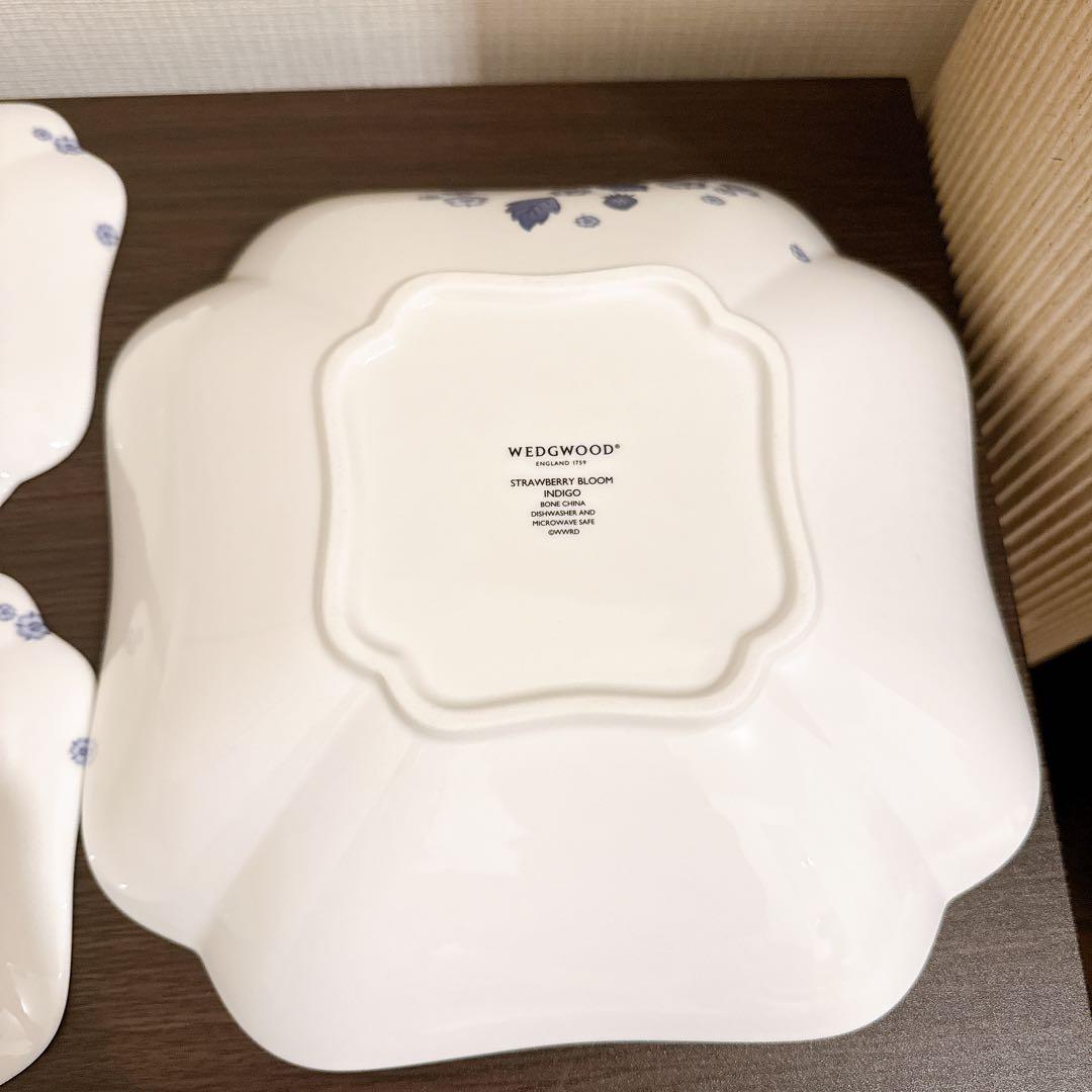 ウェッジウッド　ストロベリーブルーム　インディゴ　セット