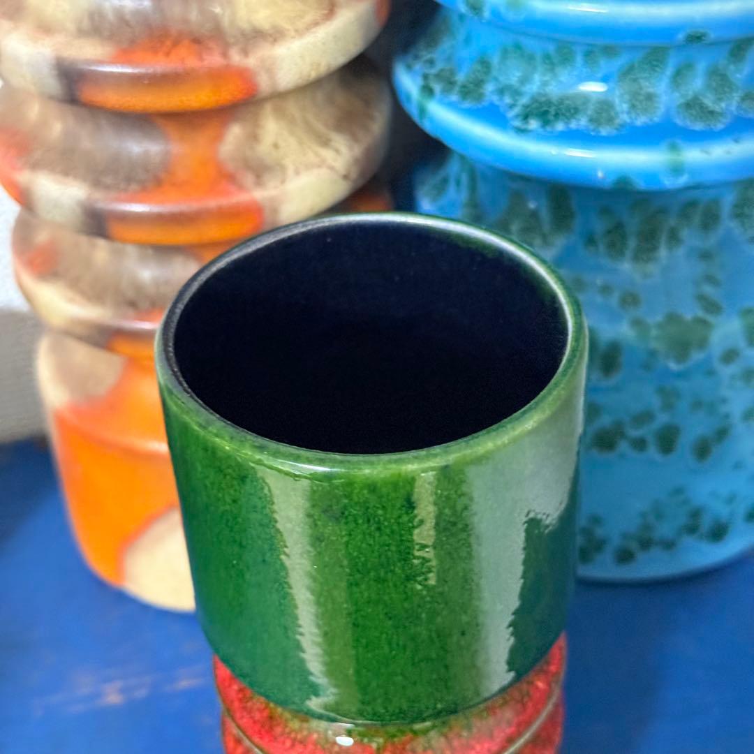 Fohr 15.5cm fat lava ファットラバ ミッドセンチュリー 花瓶