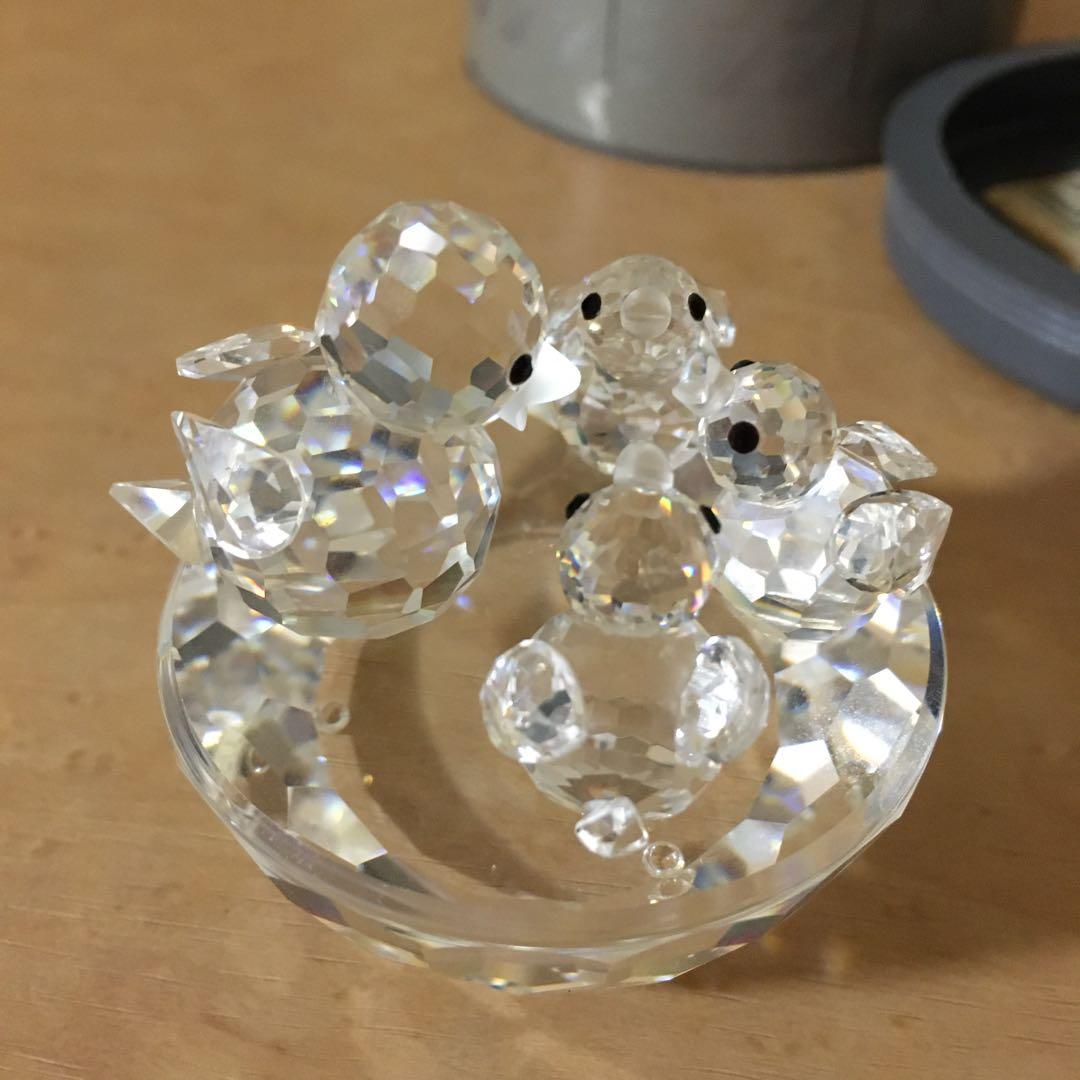 スワロフスキー鳥の親子