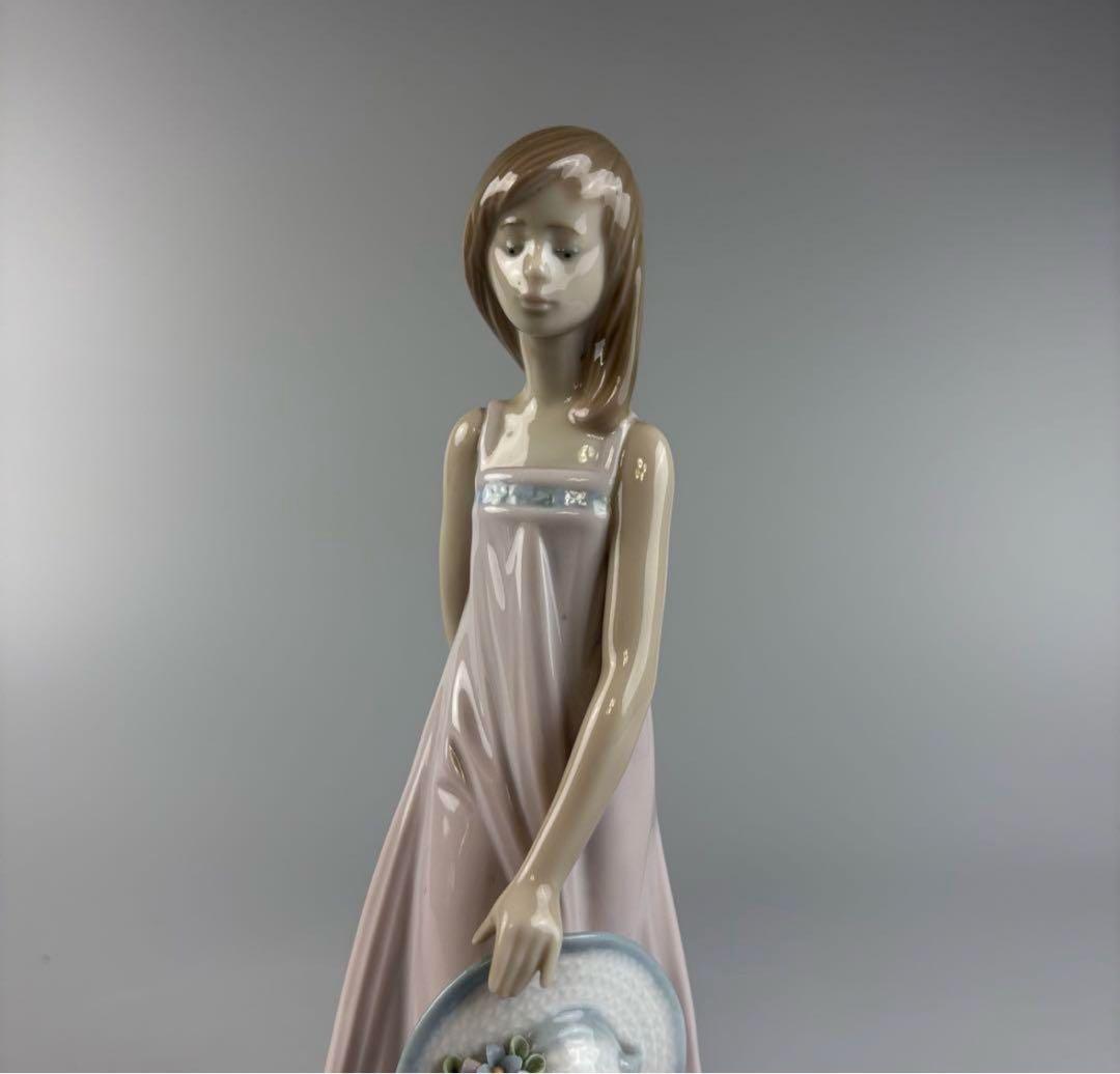 LLADRO リヤドロ 夏の陽ざし 少女 フィギュリン 陶器 置物