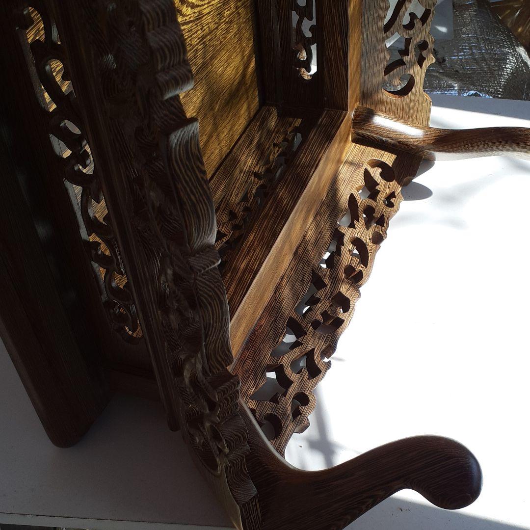 鉄刀木　花台　骨董