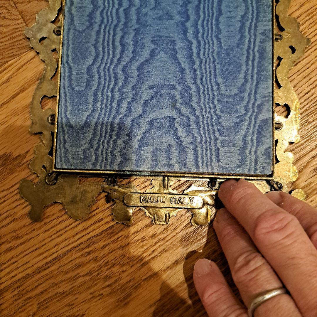 イタリア製　壁掛け布製絵画　２点セット