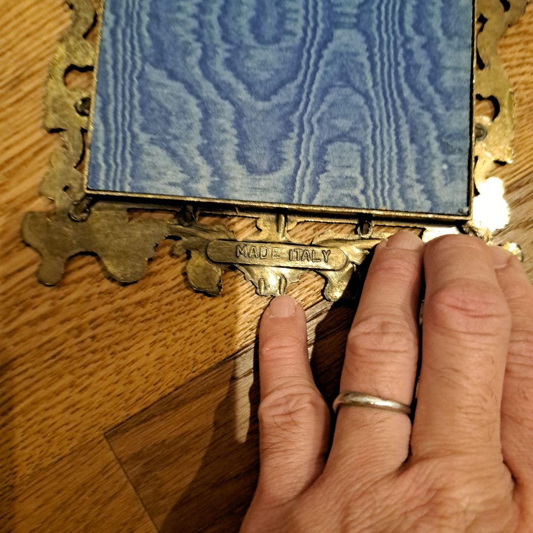 イタリア製　壁掛け布製絵画　２点セット