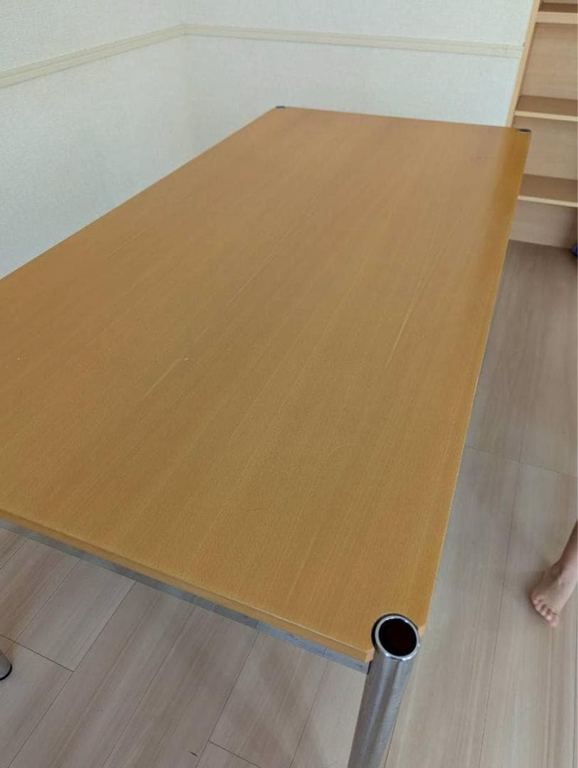 USMハラー　テーブル　サイズW1500× D750 天板：ナチュラル