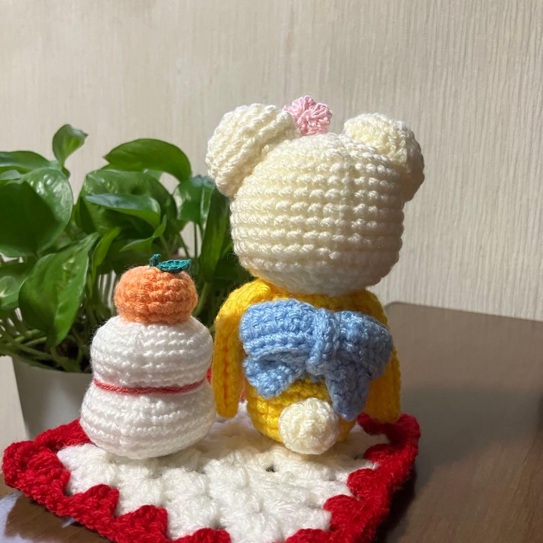 編みぐるみ　うさまるさん