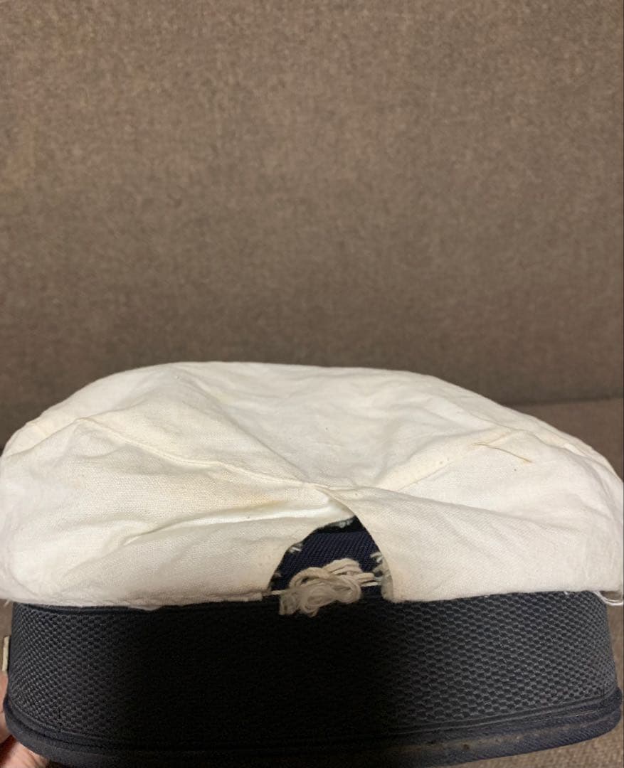 帽子　昭和　レトロ　当時物　ミリタリー　海軍　ヴィンテージ　学生帽子？