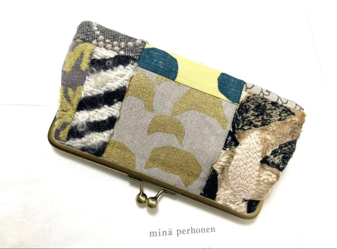 ⚮ミナペルホネンレア anone-anone アースカラーパッチワークm18