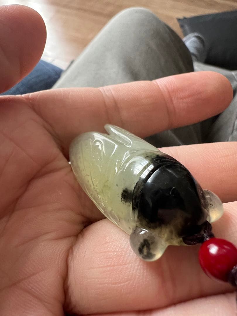 新品　◆限定1個◆高品質 蝉　玉石彫刻ペンダントコレクション 送料無料　本物保証