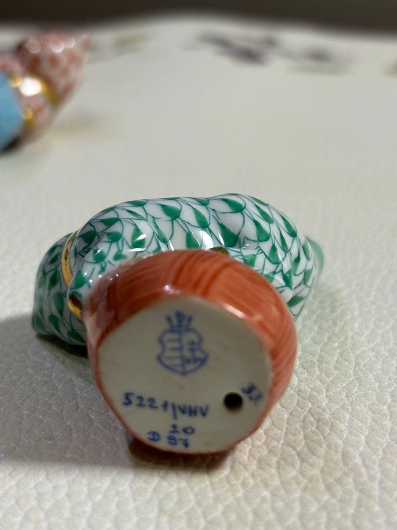 Herend ヘレンド 陶磁器 フィギュア 「玉乗り猫」 3点セット