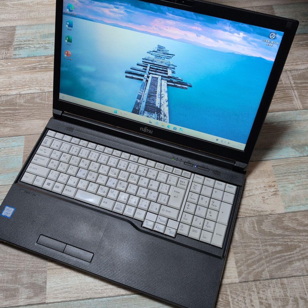 ①富士通 LIFEBOOK A579/CX 8世代i5 SSD256 メモリ16