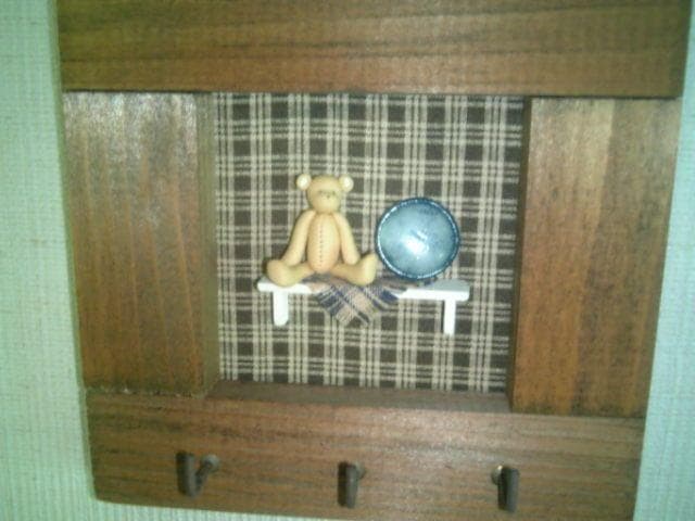 可愛い（'ω'*）くまの壁掛けフック/インテリア