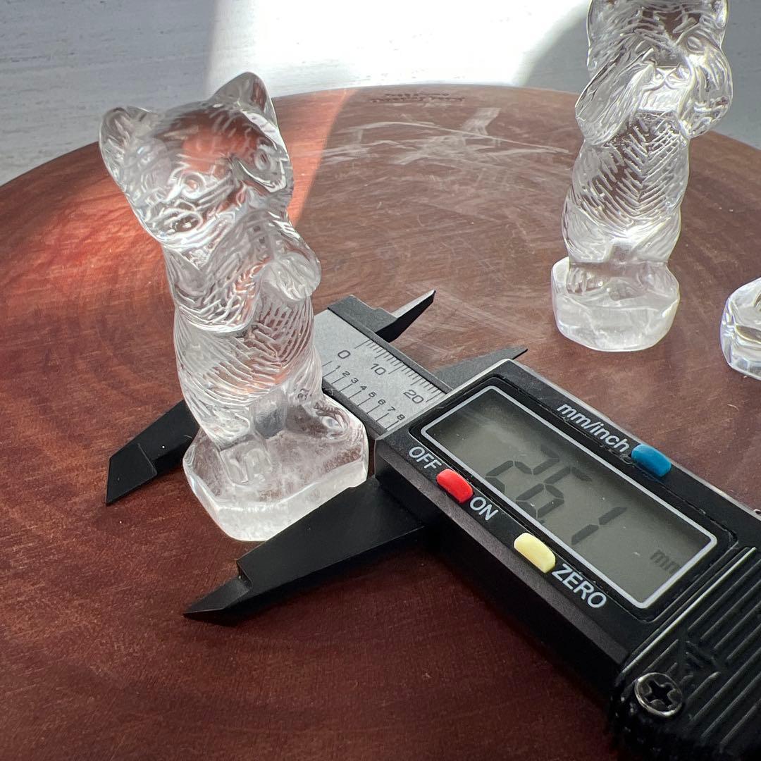 天然石　3ねこ　水晶