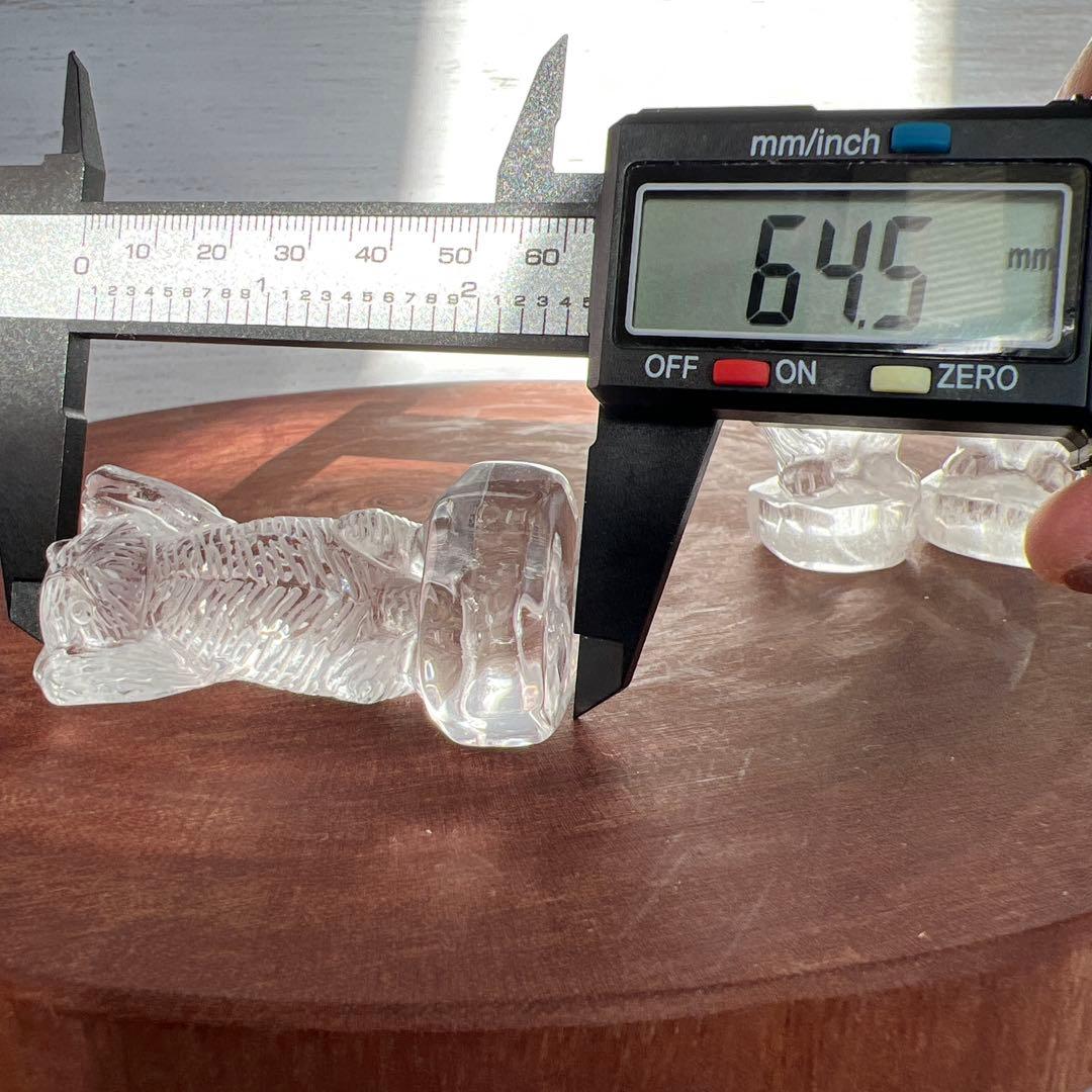 天然石　3ねこ　水晶