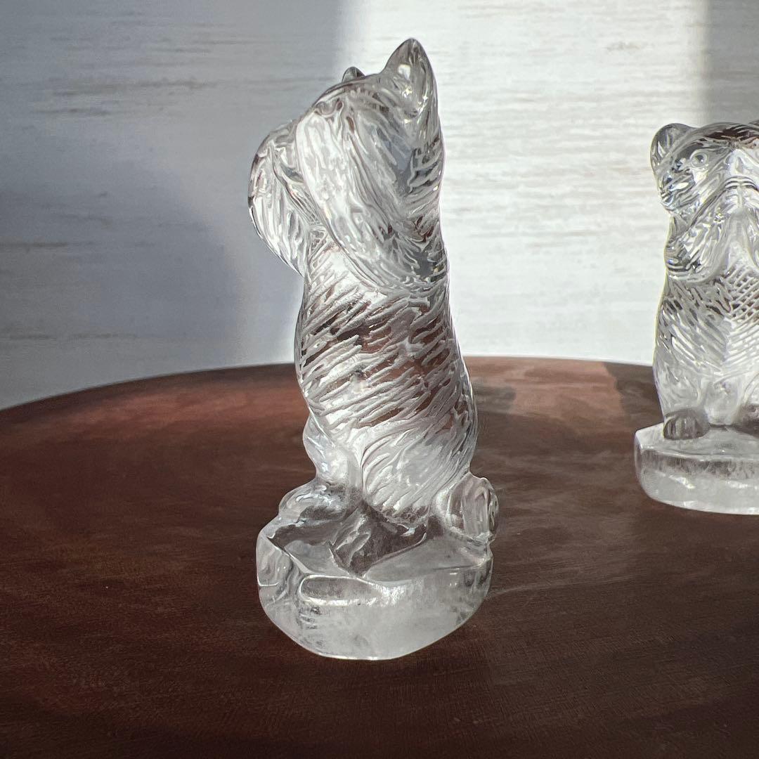 天然石　3ねこ　水晶