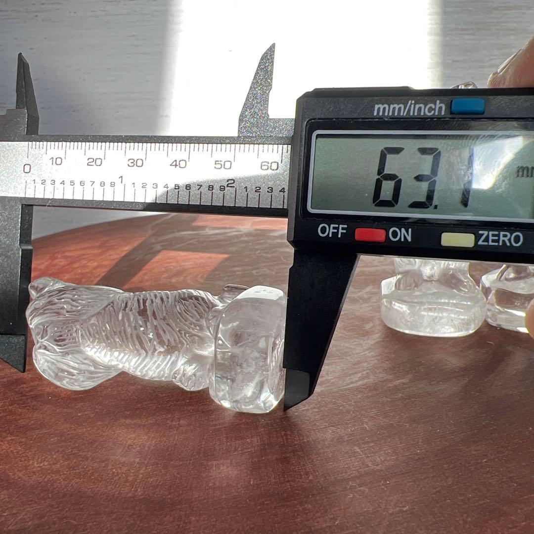 天然石　3ねこ　水晶