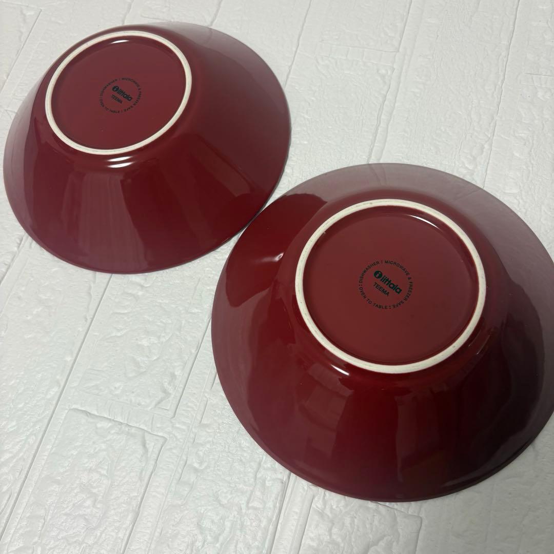  冬季限定レッド2枚セット♡ ボウル21センチ