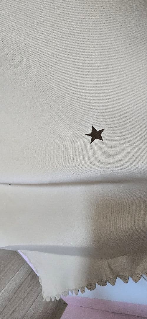 ベージュレースカーテン ３級遮光 幅110cm・丈185cm 2枚セット