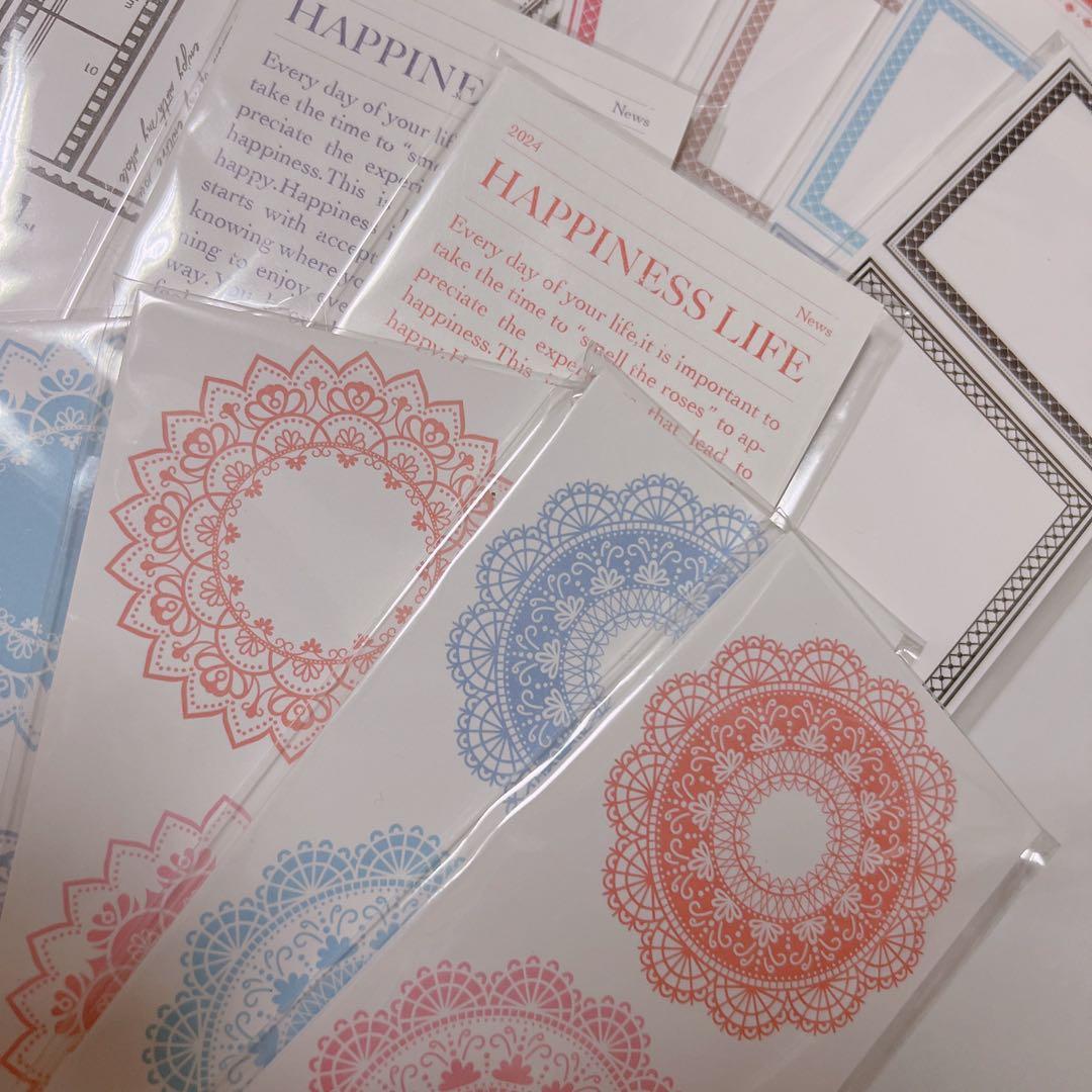 紙モノ コラージュ素材 人物ステッカー デザペ 海外マステ まとめ売り