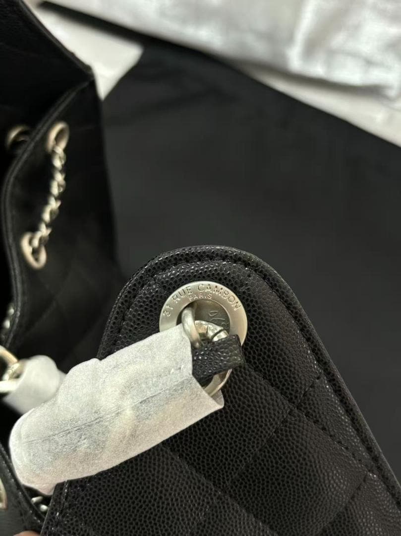 極美品 未使用 25SS ブラック キルティング バッグ~~~