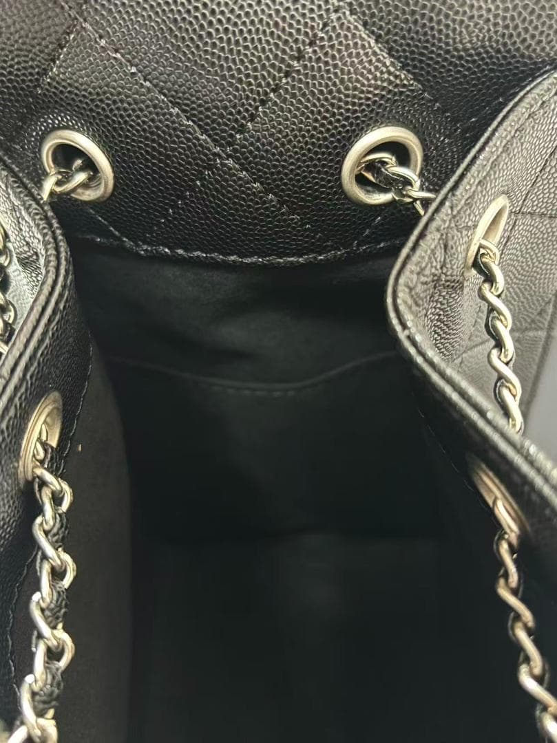 極美品 未使用 25SS ブラック キルティング バッグ~~~