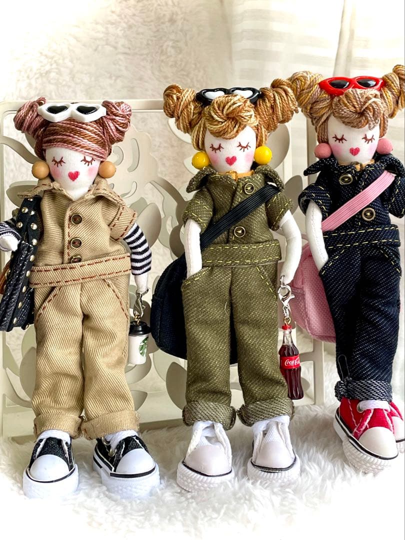 再販つなぎドール❤️ハンドメイド♡ドールチャーム