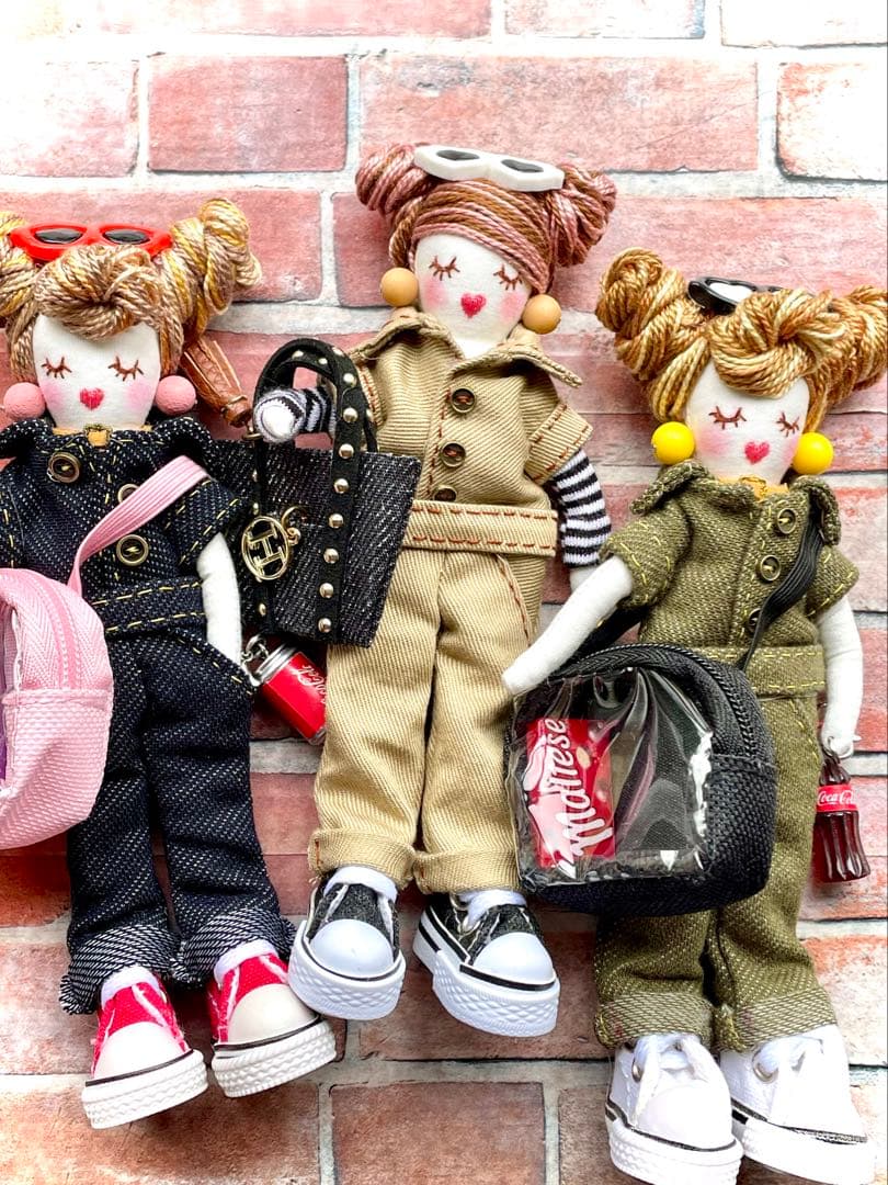 再販つなぎドール❤️ハンドメイド♡ドールチャーム