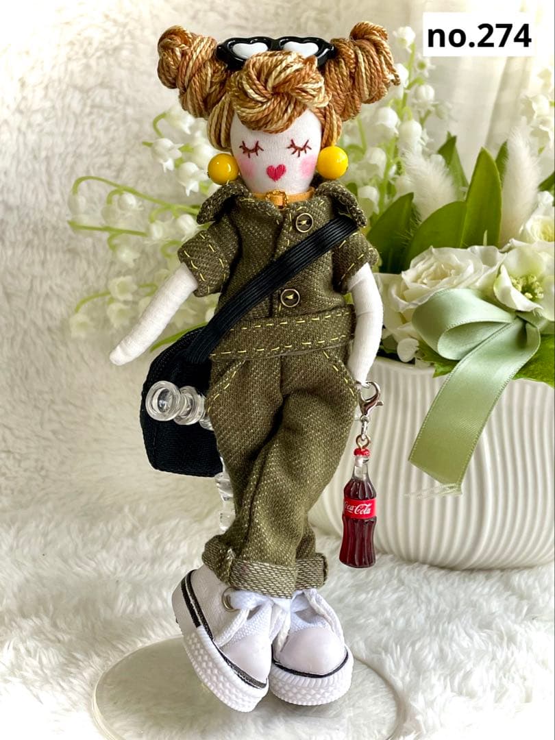 再販つなぎドール❤️ハンドメイド♡ドールチャーム