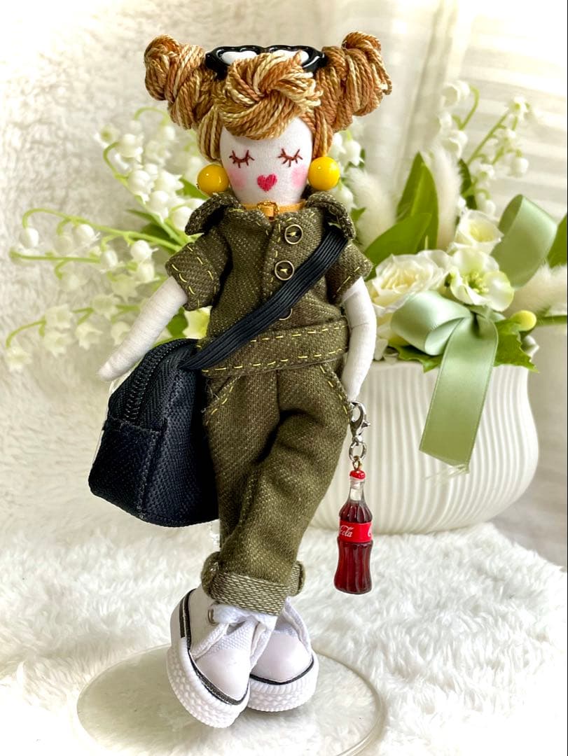 再販つなぎドール❤️ハンドメイド♡ドールチャーム