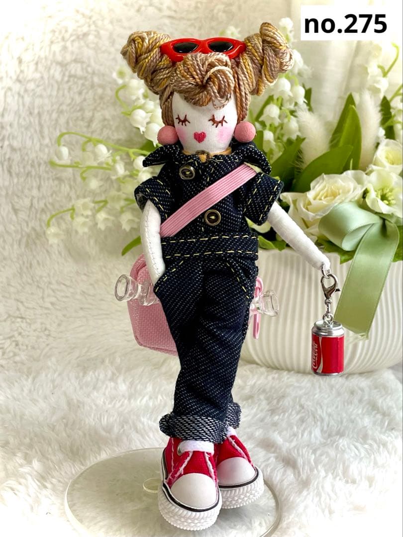 再販つなぎドール❤️ハンドメイド♡ドールチャーム