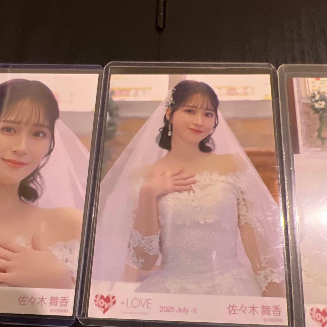 イコラブ　生写真　恋人以上、好き未満　MV衣装　佐々木舞香　ウェディング