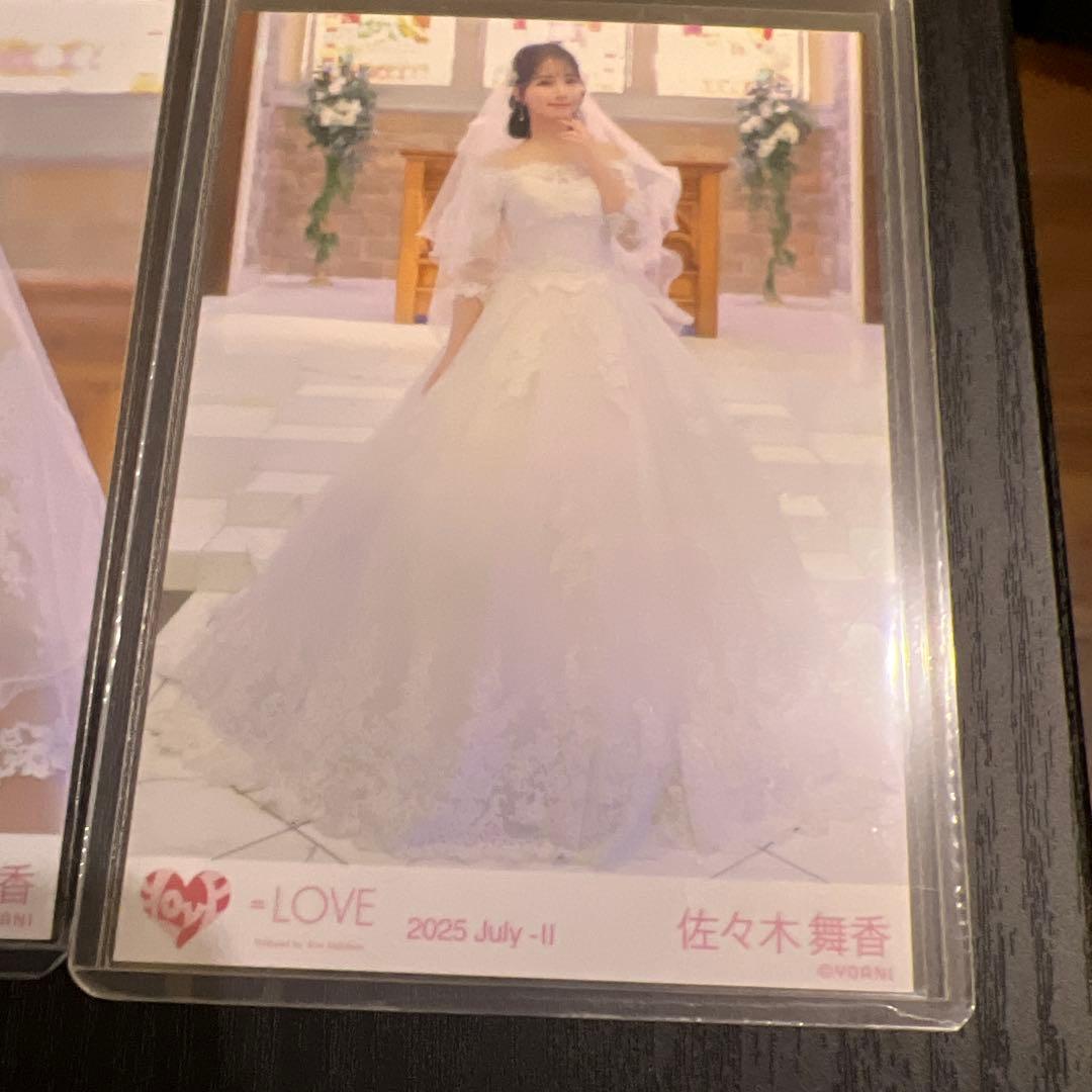 イコラブ　生写真　恋人以上、好き未満　MV衣装　佐々木舞香　ウェディング
