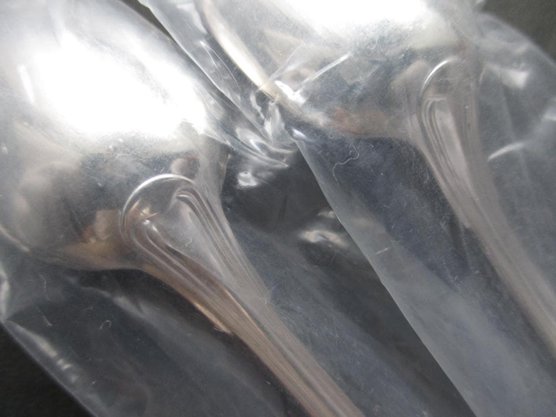 未使用☆仏蘭西高級銀器クリストフルシルバー　コーヒースプーン２本セット　　シノン