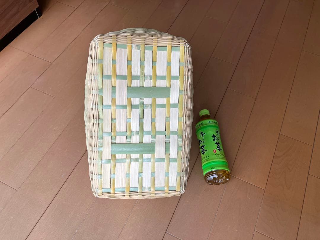 竹細工　買い物かご　Mサイズ3　巻縁B(4)