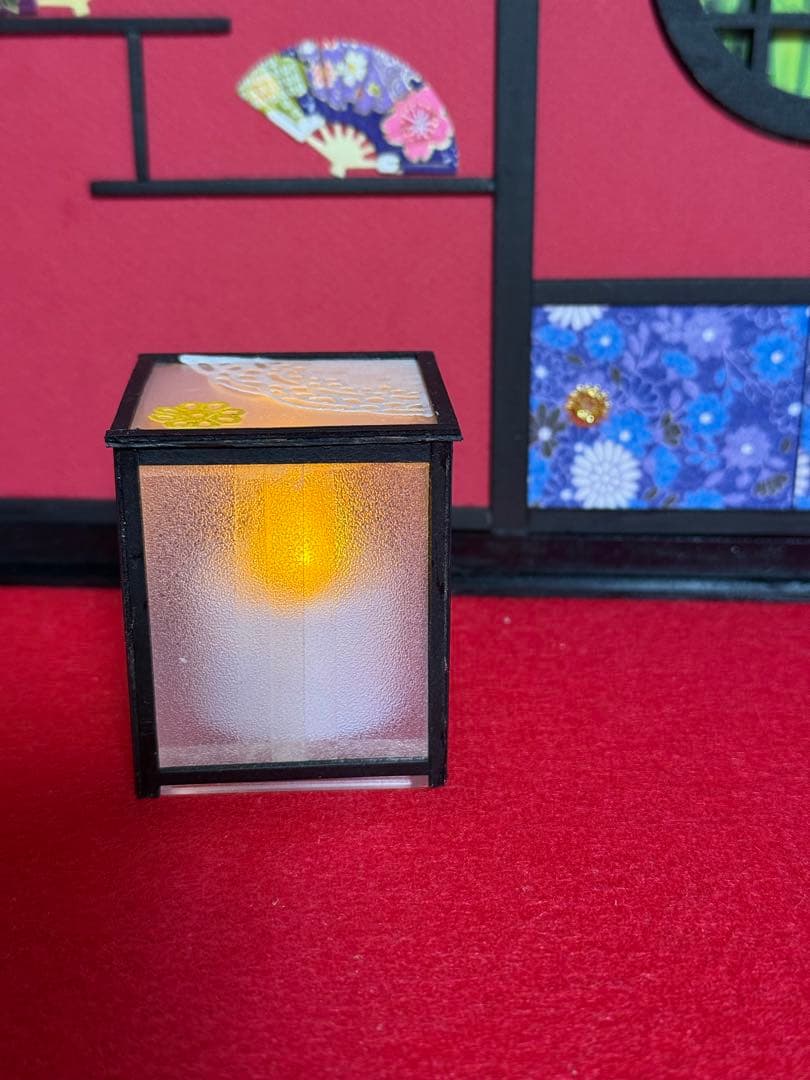 うさぎの花魁　創作ちりめん人形　ちりめんうさぎ人形　古布　ドールハウス