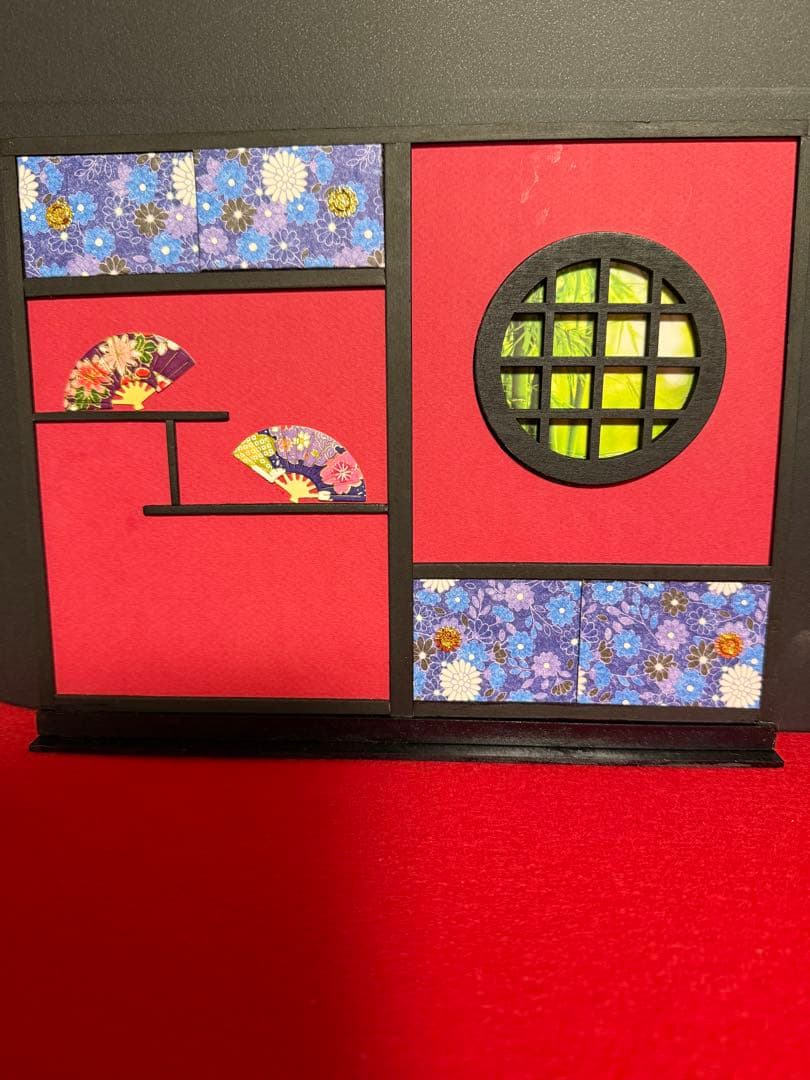 うさぎの花魁　創作ちりめん人形　ちりめんうさぎ人形　古布　ドールハウス