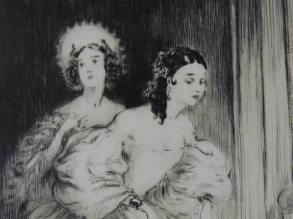 ルイ・イカール・アールデコ/芝居のあと、希少な限定版額装用画集より