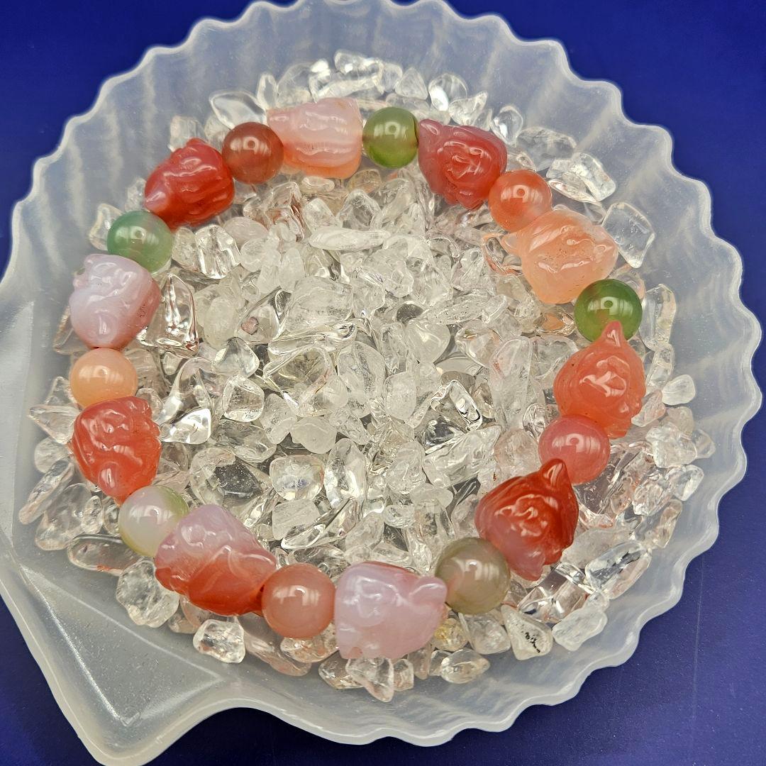 塩源瑪瑙 ソルトソースアゲート 九尾狐 ブレスレット