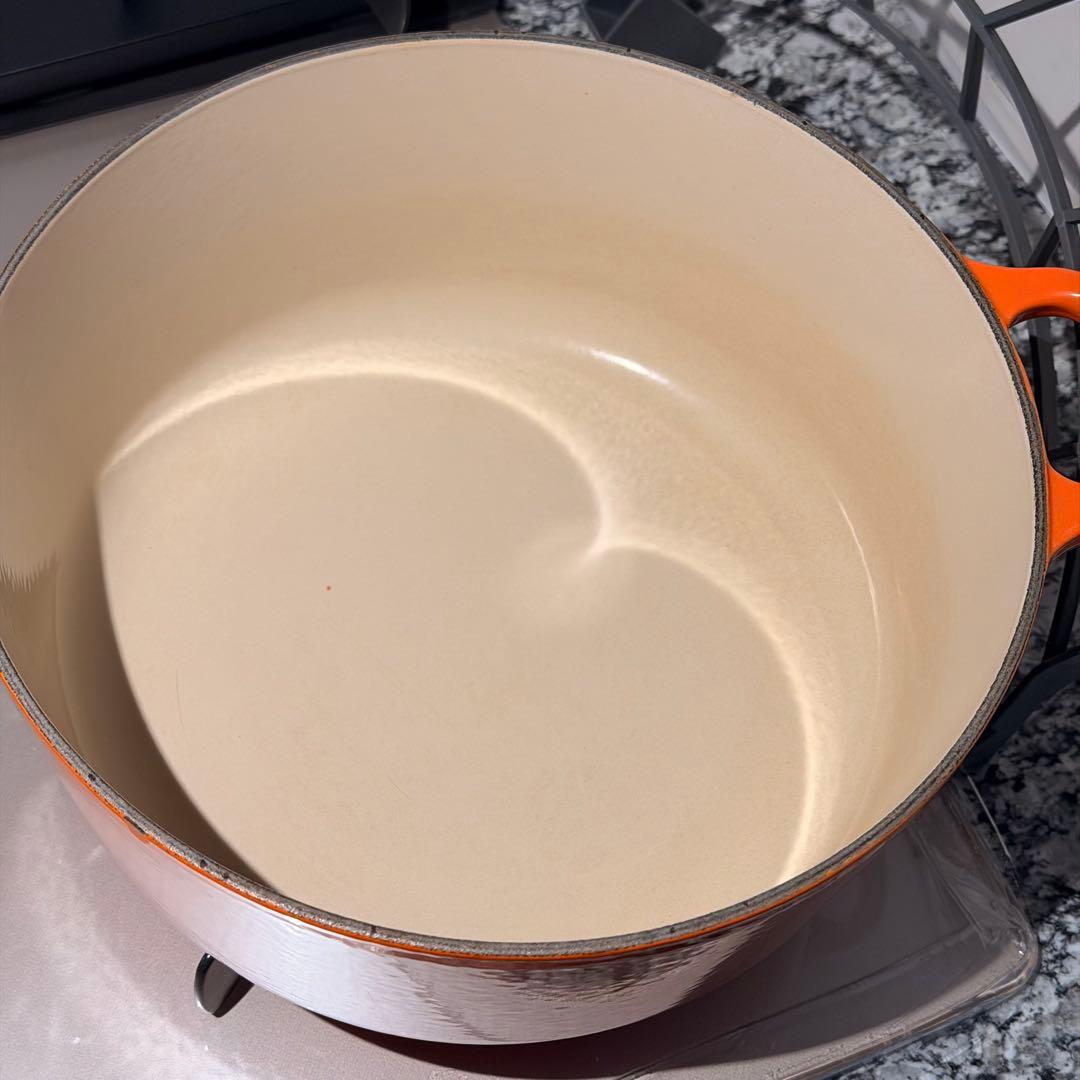 ル・クルーゼ ココットロンド 26cm オレンジ 両手鍋 ホーロー鍋 フランス製