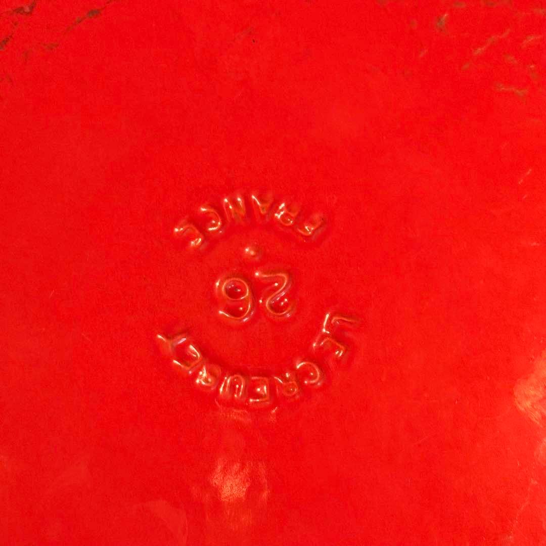 ル・クルーゼ ココットロンド 26cm オレンジ 両手鍋 ホーロー鍋 フランス製