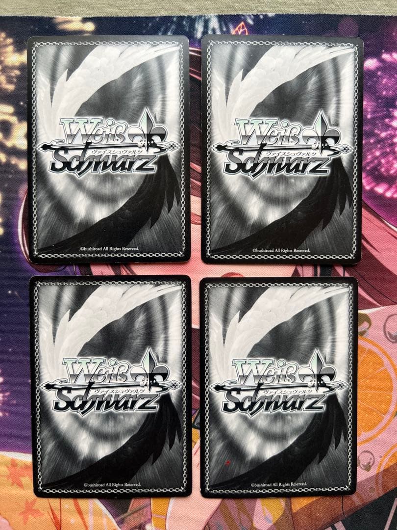 ヴァイスシュヴァルツ　猪突猛進 ハルヒ　カード4枚セット