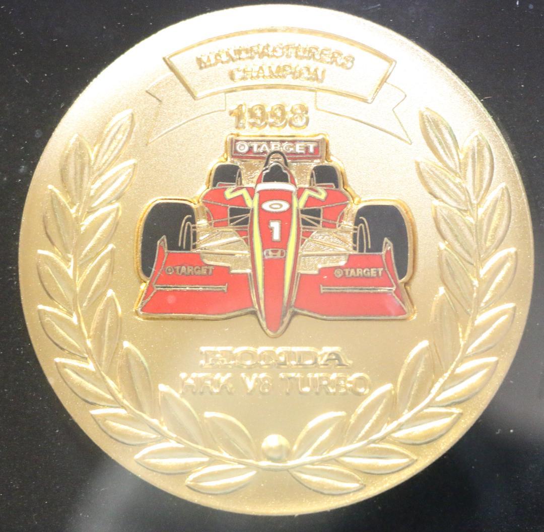 希少　ホンダコレクション　１９９８　インディーカーレースシリーズ優勝記念プレート