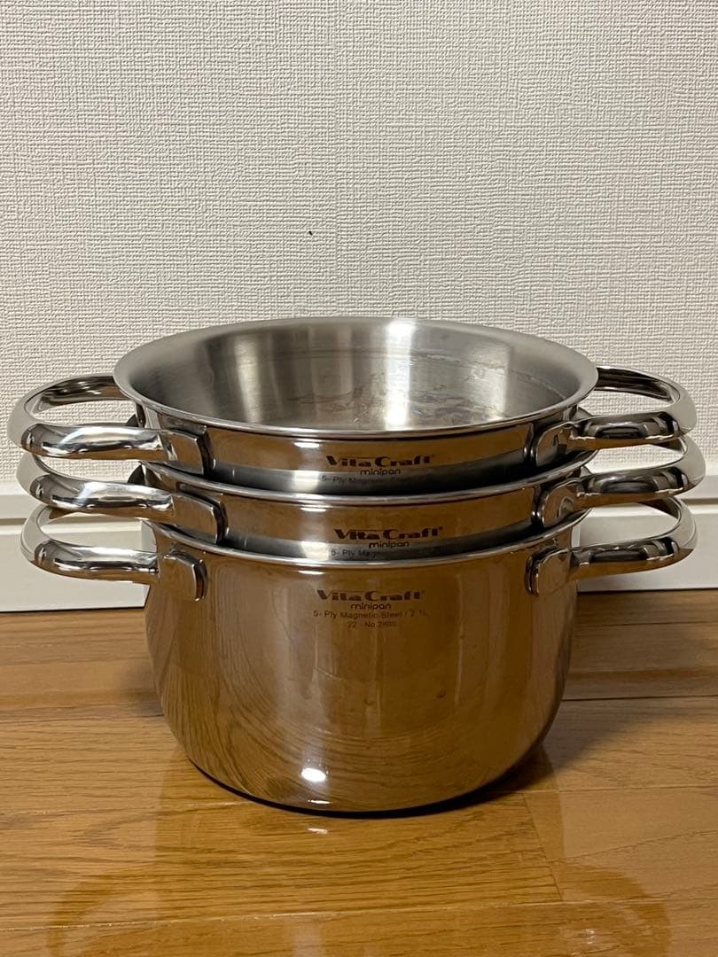 VitaCraft 鍋3点セット 取扱説明書付き　ミニパン