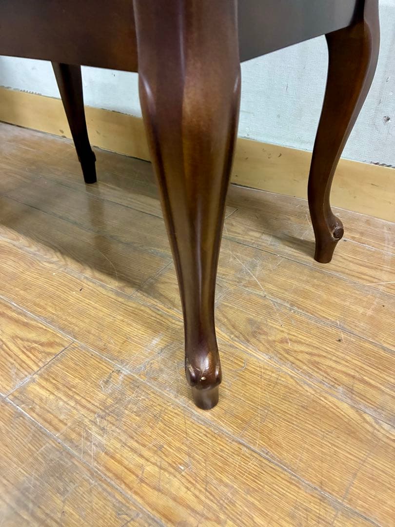 管477☆アンティーク調☆猫脚☆ピアノ椅子☆昇降タイプ