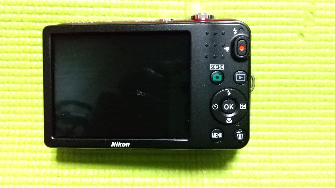 動作確認済 単三電池 NikonCOOLPIX L28レッドSDカード付デジカメ