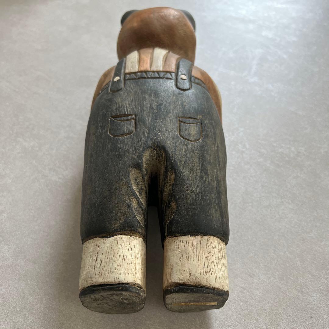 木彫りの猫 アンティーク エスニック レア