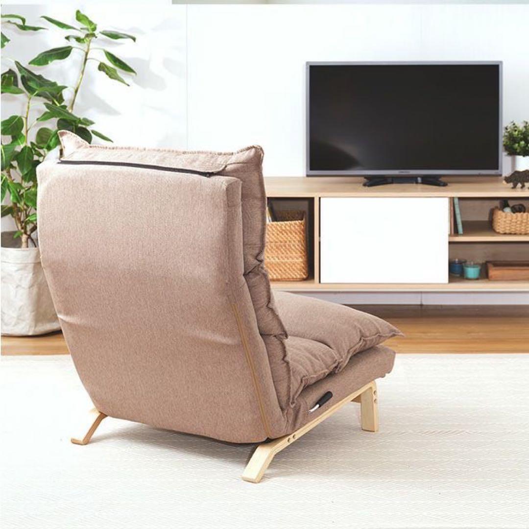 ドウシシャ ふわふわリラックスチェア 1人掛け ブルー