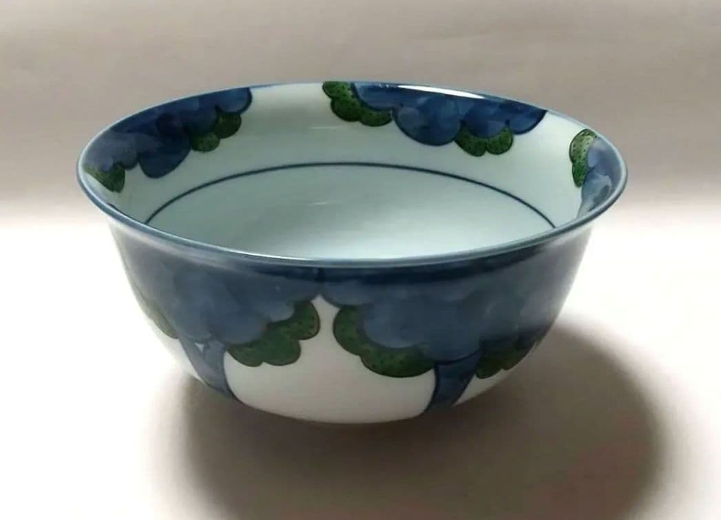 源右衛門窯 染錦 大樹 麺鉢 丼 盛鉢